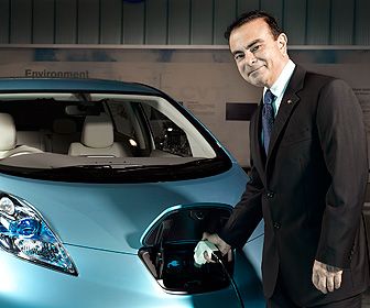 Ghosn blijft geloven in elektrische auto's