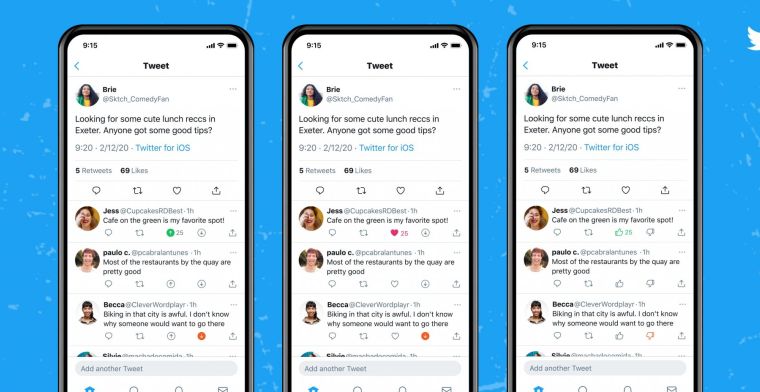 Twitter test 'duimpje omlaag'-knop voor Tweets