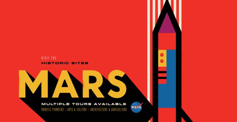 NASA laat prachtige posters voor ruimtetoerisme maken