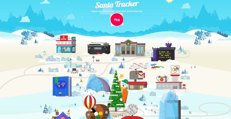Nieuwe Santa Tracker van Google: leerzame spelletjes
