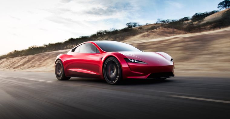 Tesla Roadster krijgt 'rocketboosters'