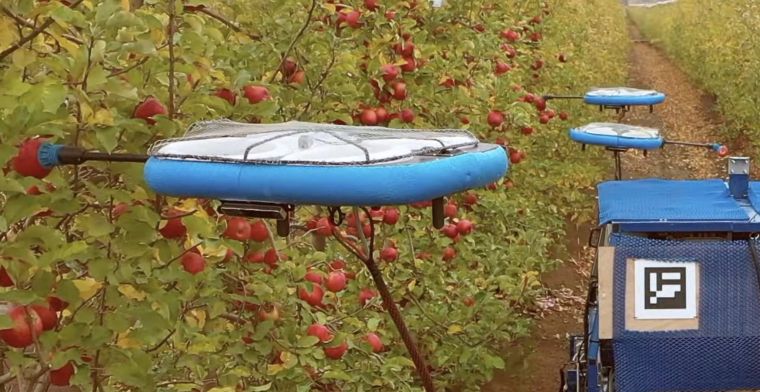 Deze drones plukken appels, maar alleen als ze rijp zijn
