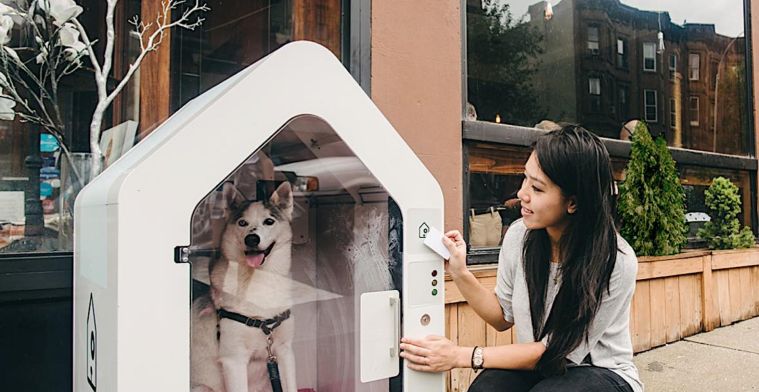 Deze high-tech garage voor honden laat baasjes rustig shoppen