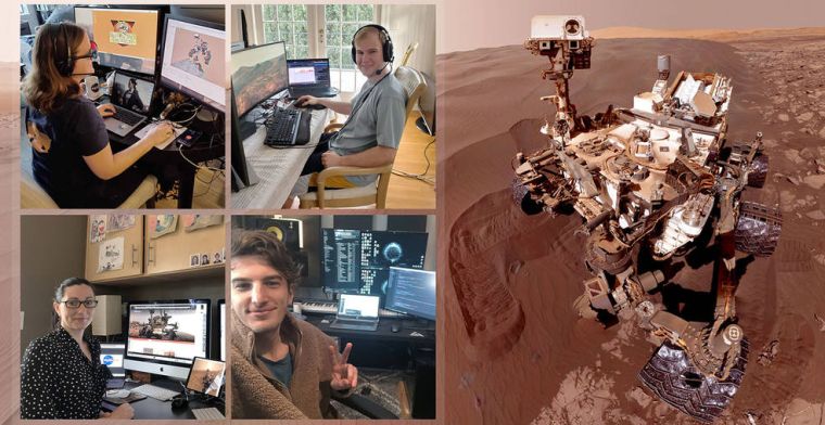 NASA-medewerkers besturen karretje op Mars vanuit hun huizen