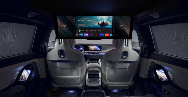 Nieuwe elektrische BMW i7 heeft een 'bioscoop' achterin