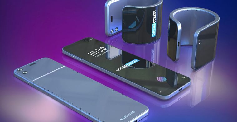 Samsung werkt aan smartphone die om je pols vouwt