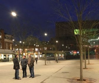 Zwevende straatverlichting in Eindhoven 
