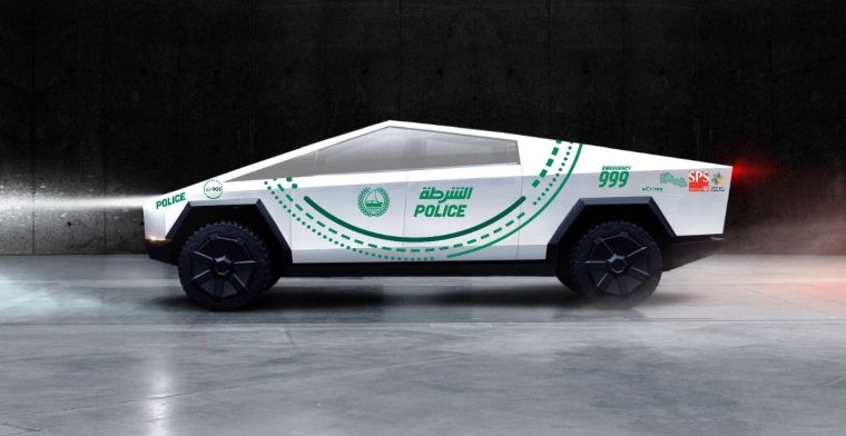 Politie van Dubai krijgt Tesla Cybertruck