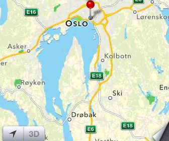 Noorse regering laat Apple geen 3d-beelden maken van Oslo 