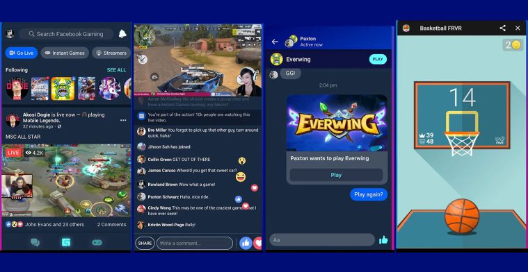 Facebook start nieuwe game-app als concurrent voor Twitch