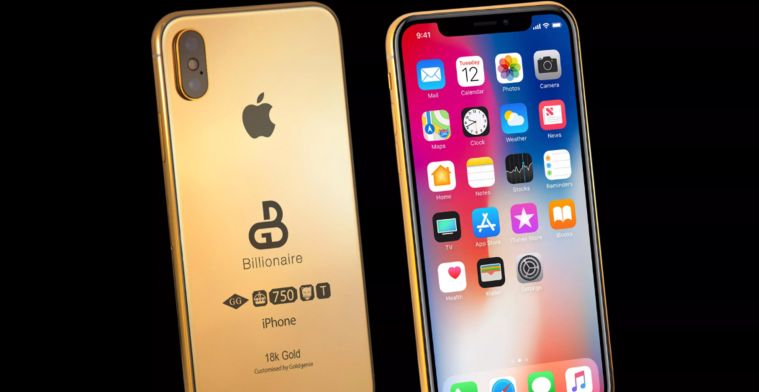 Nieuwe iPhone met gouden achterkant: 100.000 pond
