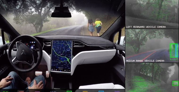 Video: nieuwe demo van Tesla's zelfrijdende auto