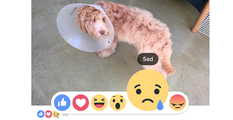 Facebook heeft nu reactie-emoji naast likes
