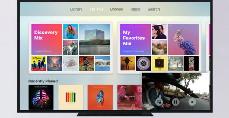 'Apple TV ondersteunt meerdere gebruikers en picture-in-picture'