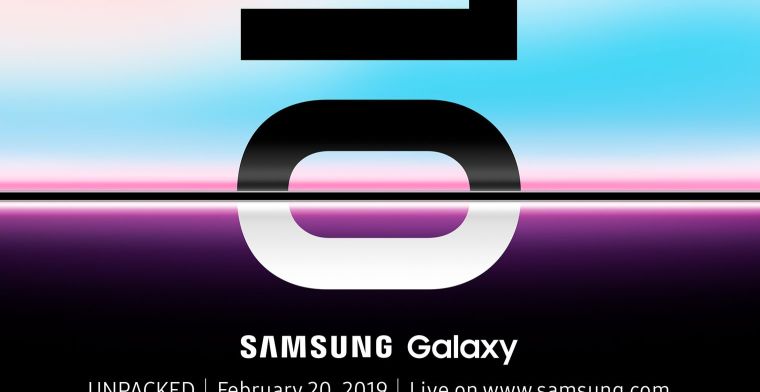Samsung onthult Galaxy S10 op 20 februari