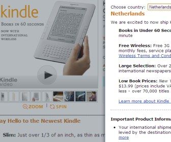 Amazons Kindle komt naar Nederland