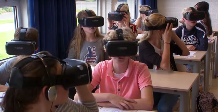 Video: scholen gebruiken VR-brillen in de les