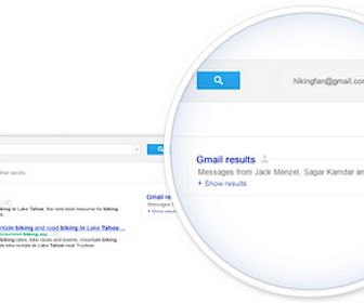 Persoonlijke Gmails in zoekresultaten Google