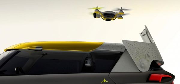 Volgt de auto van de toekomst zijn eigen drone?