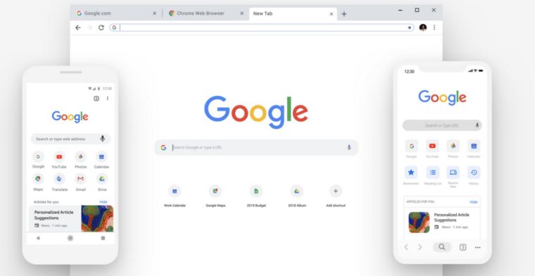 Google geeft Chrome nieuwe functies en design