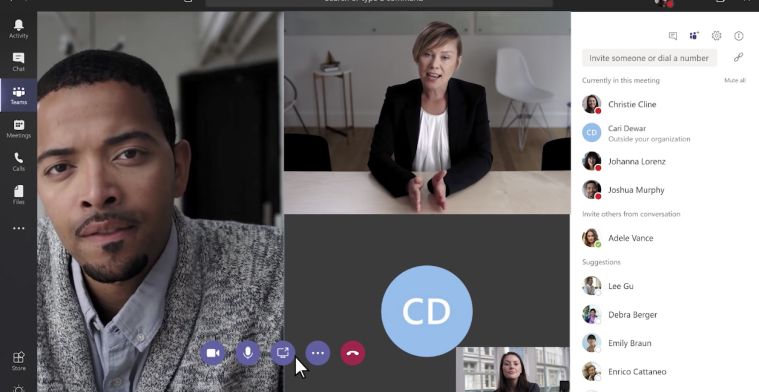 Nederlanders zetten vaakst video aan tijdens online vergaderen