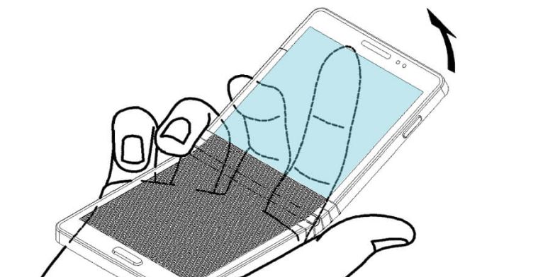 Samsung patenteert buigbare smartphone met een knik
