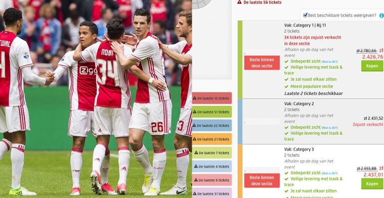 Peperdure Ajax-kaarten tonen de slinkse trucs van ticketsites