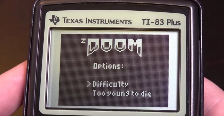 Video: Doom spelen op een grafische rekenmachine
