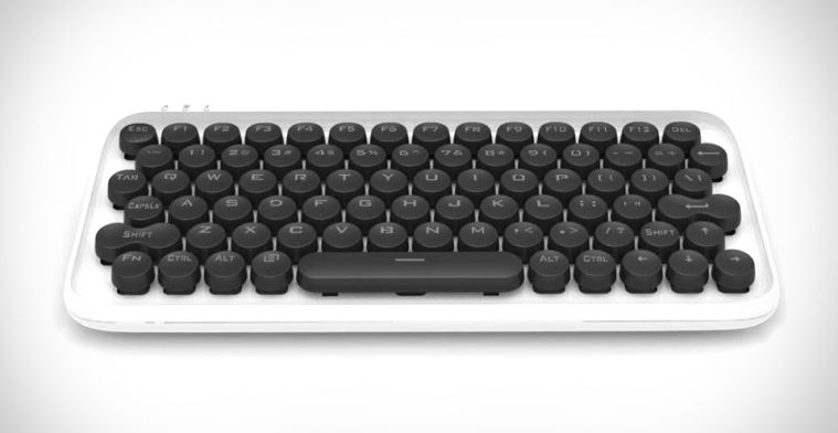 Mechanisch toetsenbord met tof design werkt met alle apparaten