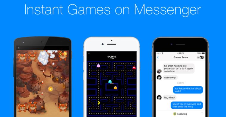 Facebook laat je games spelen binnen Messenger