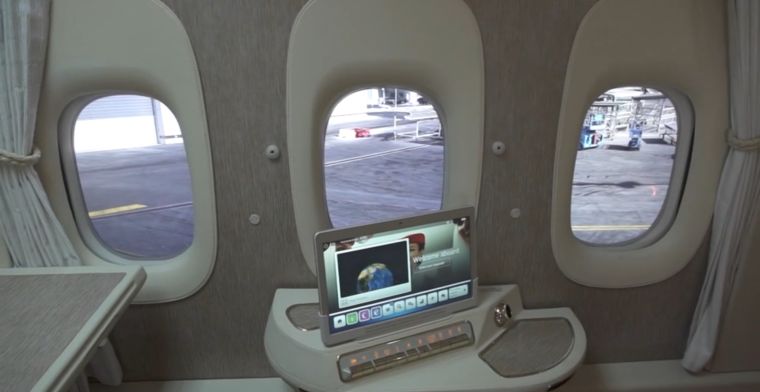 Emirates: ramen in vliegtuigen vervangen door schermen