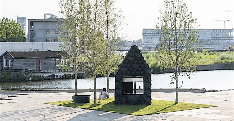 3D-geprint mini-buitenhuis in Amsterdam