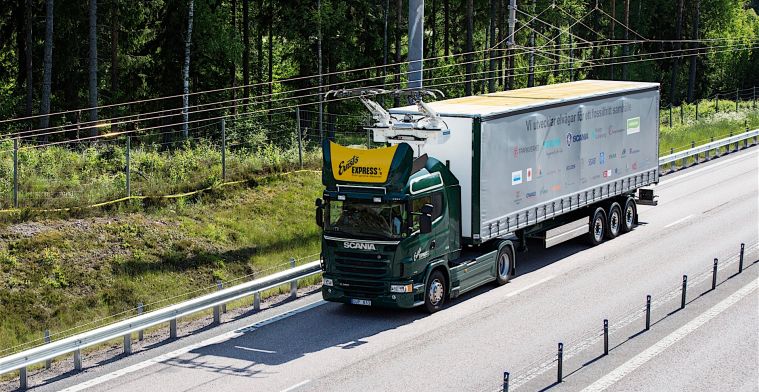 Elektrische snelweg geopend in Zweden