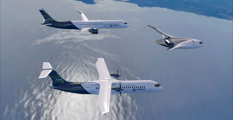 Airbus presenteert concepten voor uitstootvrije vliegtuigen