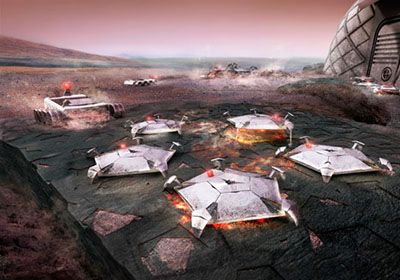 Architecten ontwerpen 3D-geprinte Mars-kolonie