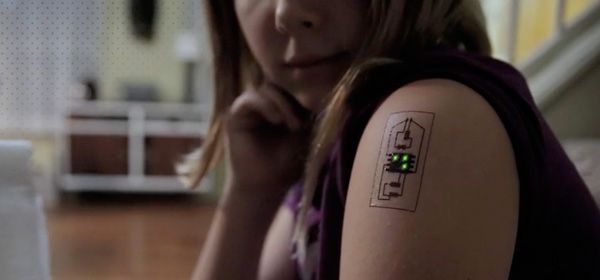 Video: Tijdelijke tech-tattoos die je kunnen tracken