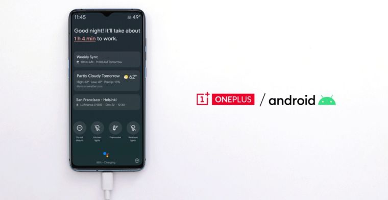 OnePlus-telefoons als Google Assistent-scherm te gebruiken