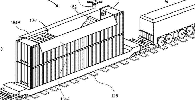 Amazon-patent: drone-stations op treinen, trucks en boten