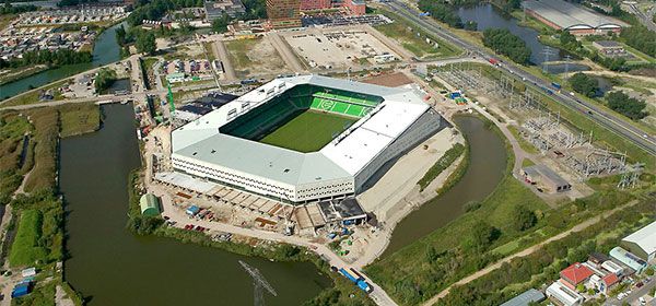 Dak stadion FC Groningen wordt zonnecentrale