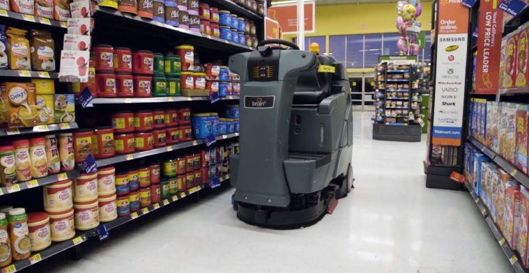 Schoonmaakrobots aan de slag in supermarkten VS