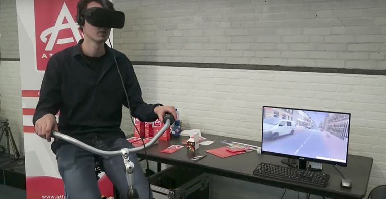 VR-simulator test nog niet aangelegde fietspaden