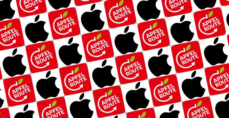 Apple protesteert tegen logo Duitse 'appelfietsroute'