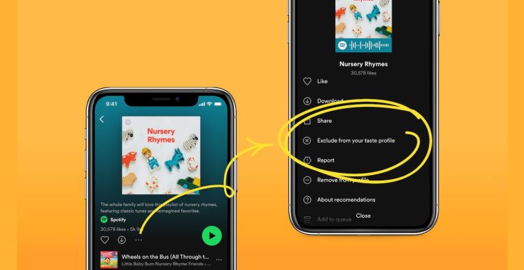 Nieuwe Spotify-optie voorkomt 'vervuiling' van je luisterprofiel