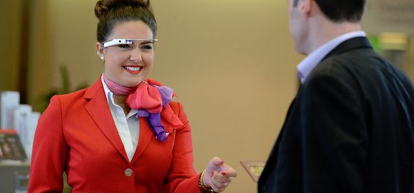 Virgin Atlantic checkt je in/uit met Google Glass
