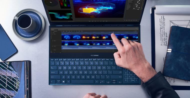 Deze nieuwe Asus-laptop heeft twee 4K-schermen
