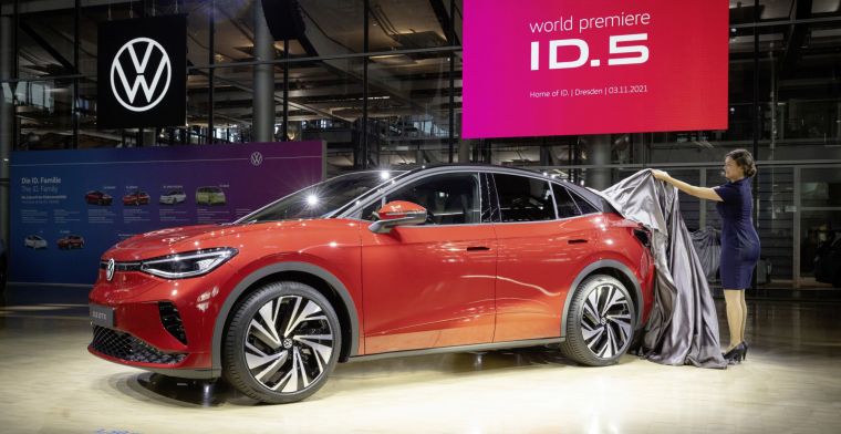 Volkswagen onthult ID.5: elektrische suv coupé