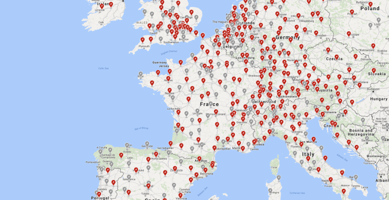 Tesla heeft 3200 superchargers in Europa