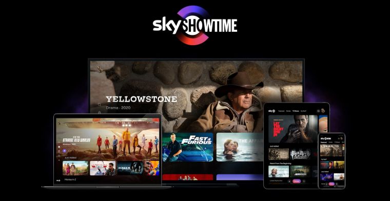 Streamingdienst SkyShowtime kost 7 euro per maand in Nederland
