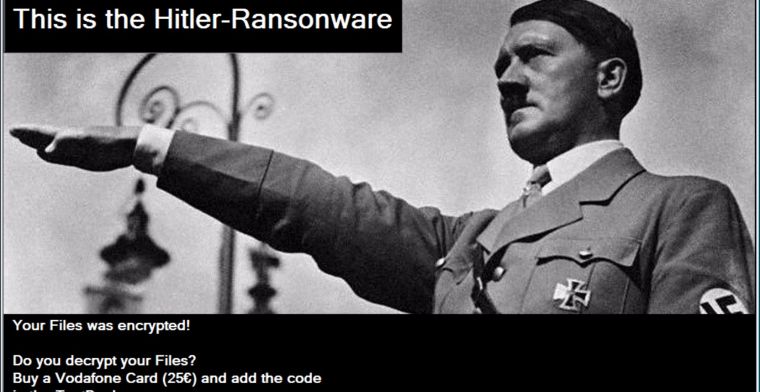 Hitler-ransomware vraagt om geld en verwijdert toch alle bestanden