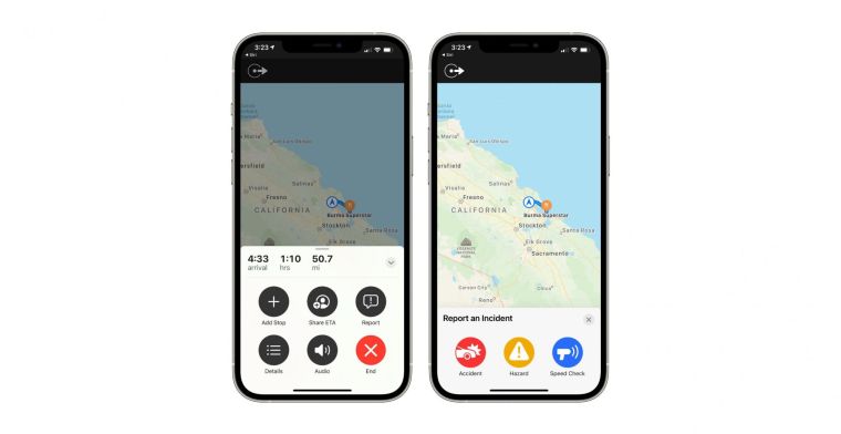 Apple Maps laat gebruikers ongevallen en flitsers melden